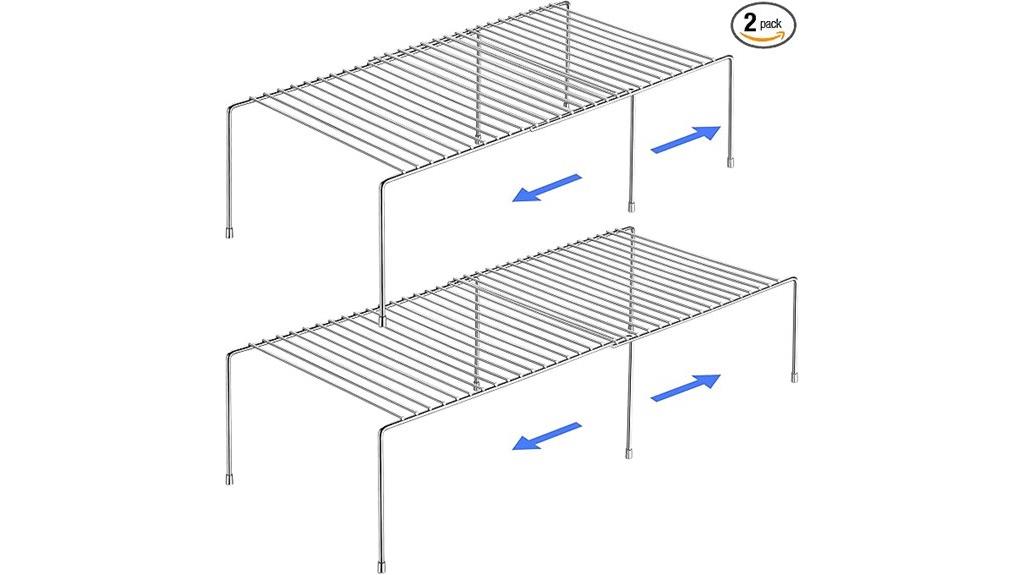 stainless steel expandable organizer