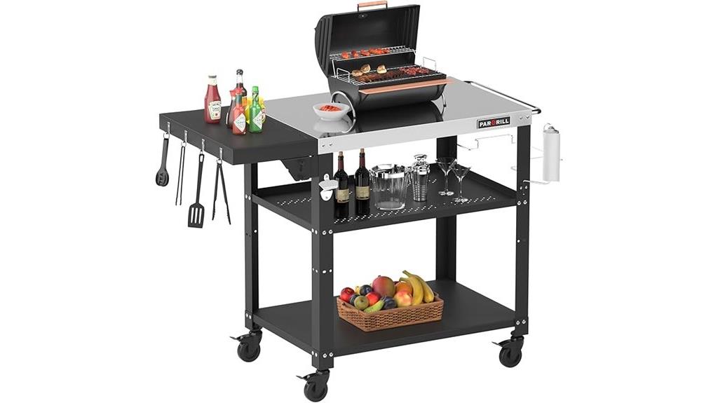 stainless steel foldable prep table