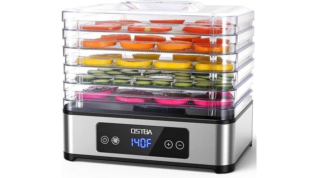 stainless steel food dehydrator