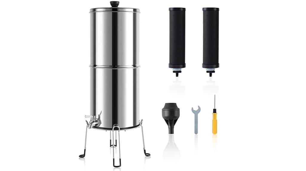 stainless steel gravity filter