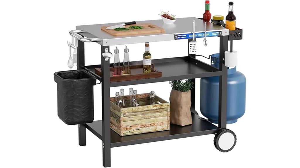 stainless steel grill table