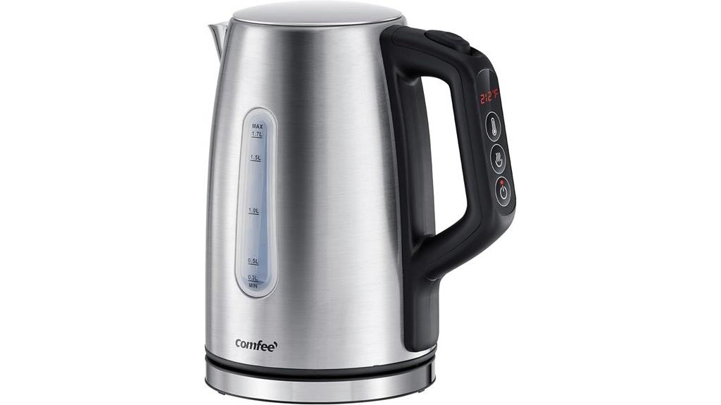 stainless steel kettle temperature