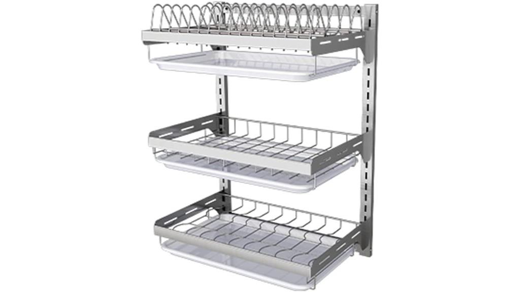 stainless steel kitchen organizer