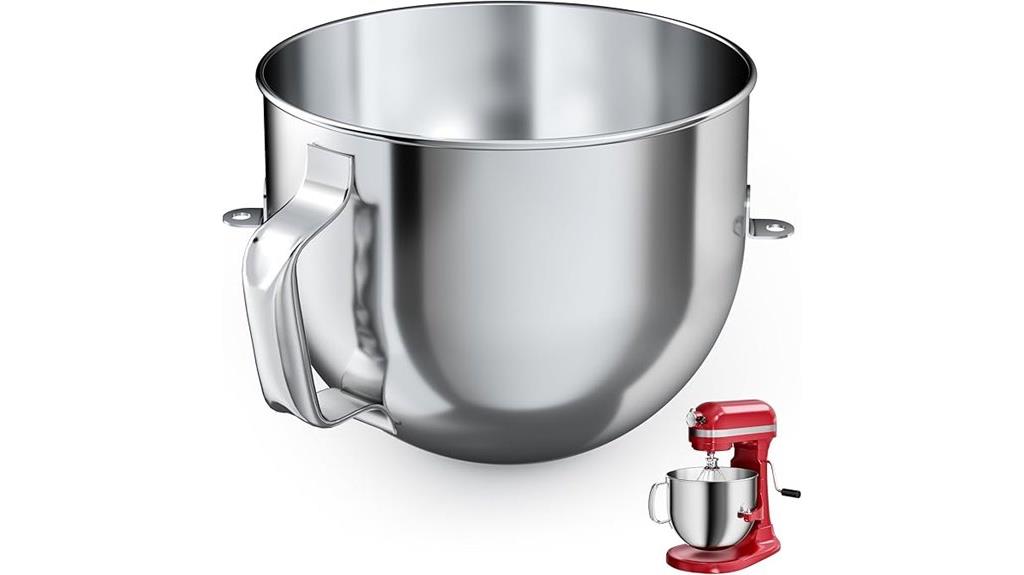 stainless steel kitchenaid bowl