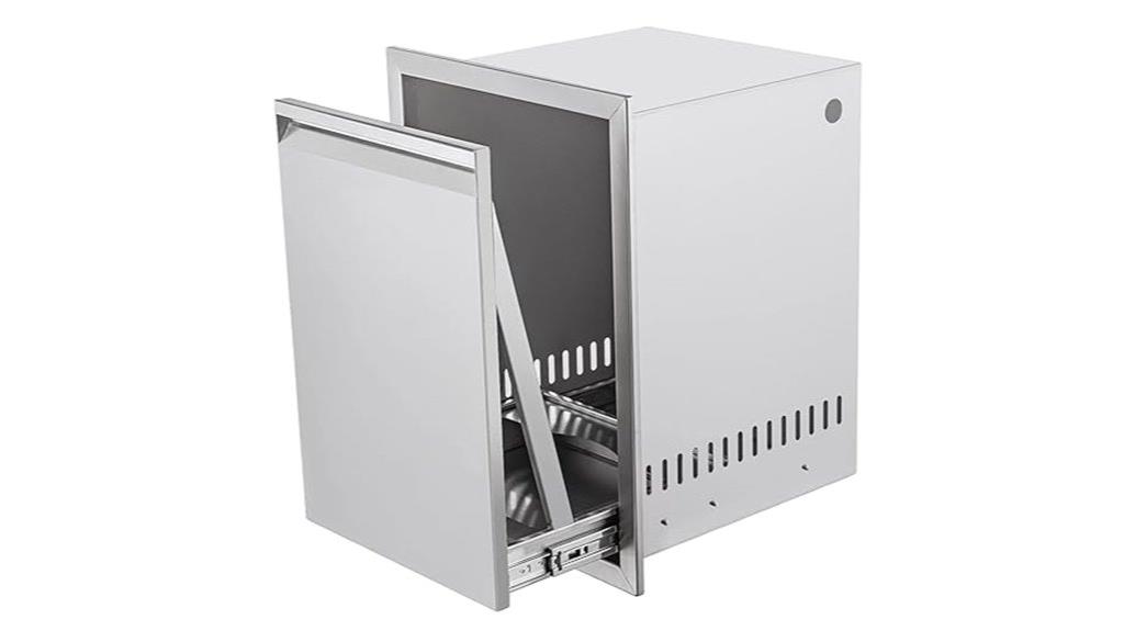 stainless steel propane drawer