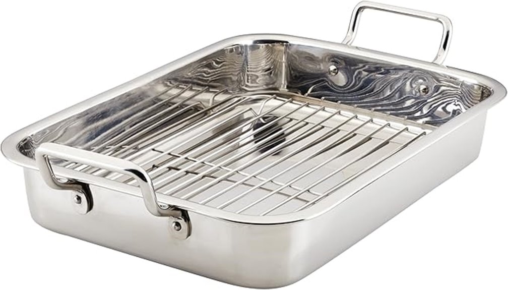 stainless steel roaster pan