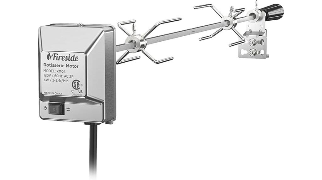 stainless steel rotisserie kit