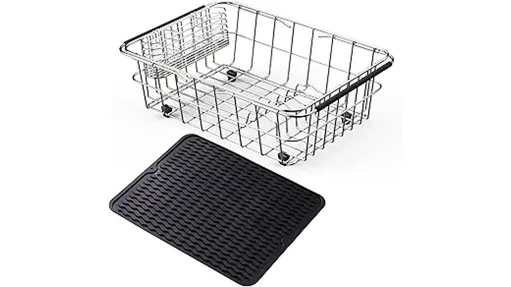 stainless steel utensil rack