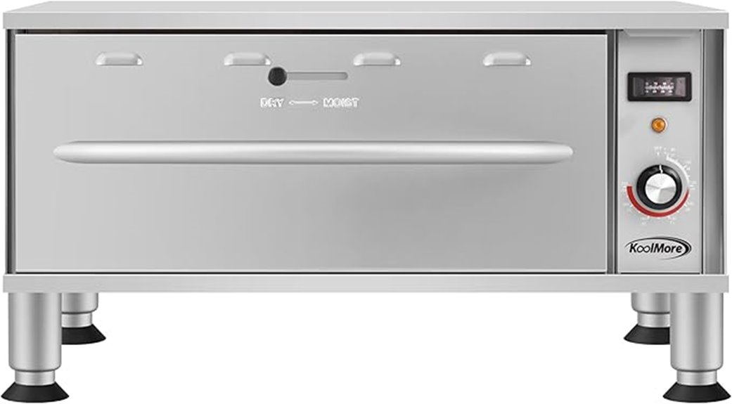 stainless steel warming drawer