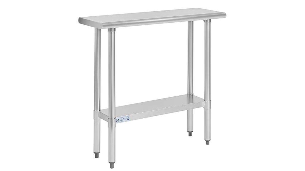 stainless steel workspace table