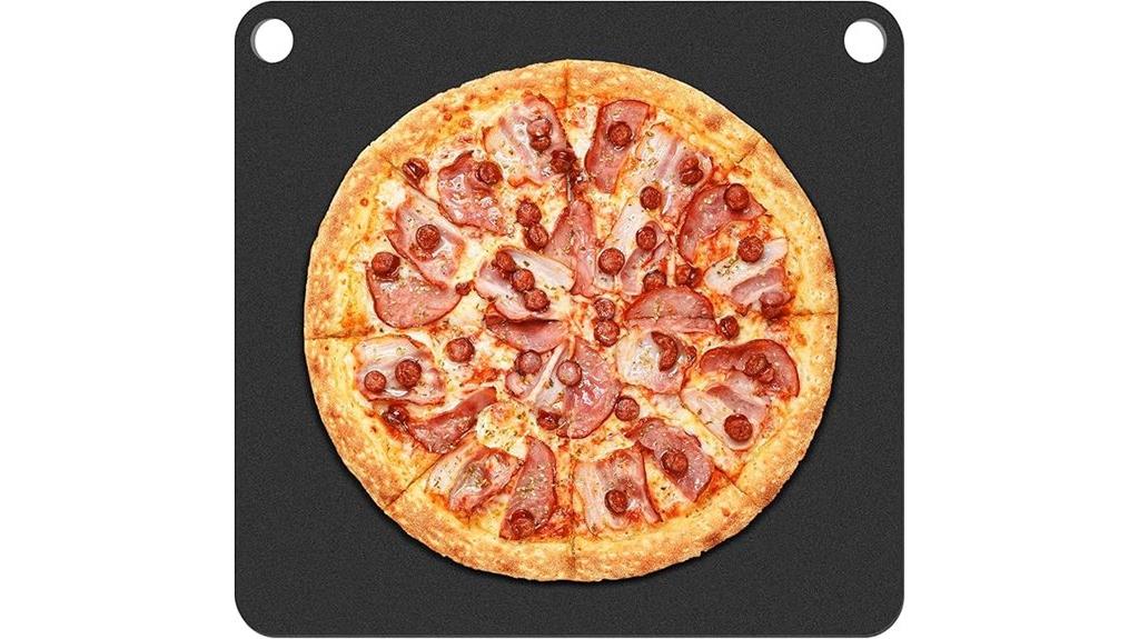 steel pizza baking surface