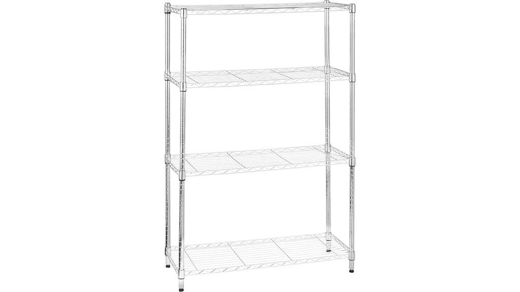 steel wire shelving unit