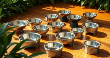 stylish elevated dog bowls