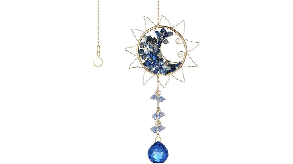 sun and moon crystal decor