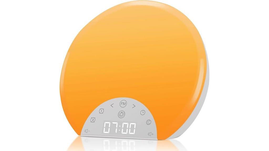 sunrise alarm with radio