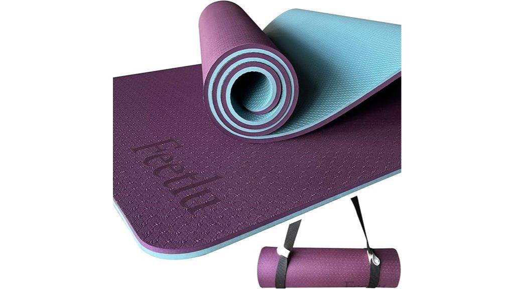 thick non slip yoga mat
