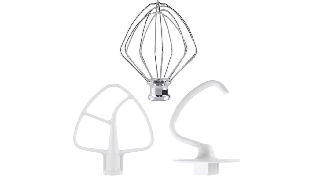 three piece mixer attachments