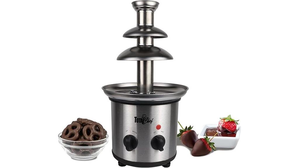 three tier chocolate fountain