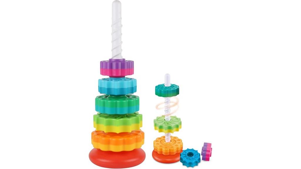 toddler spinning stacking toys
