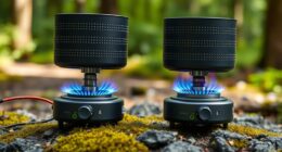 top dual burner windproof stoves