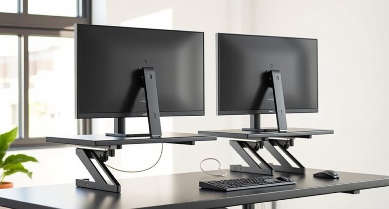 top dual monitor standing converters