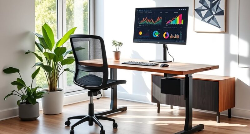 top dual motor sit stand desks