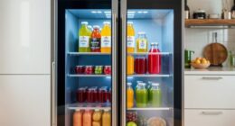top dual zone juice fridges