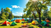 top four person camping tents