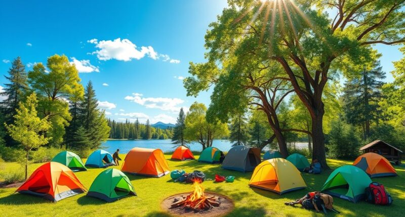 top four person camping tents