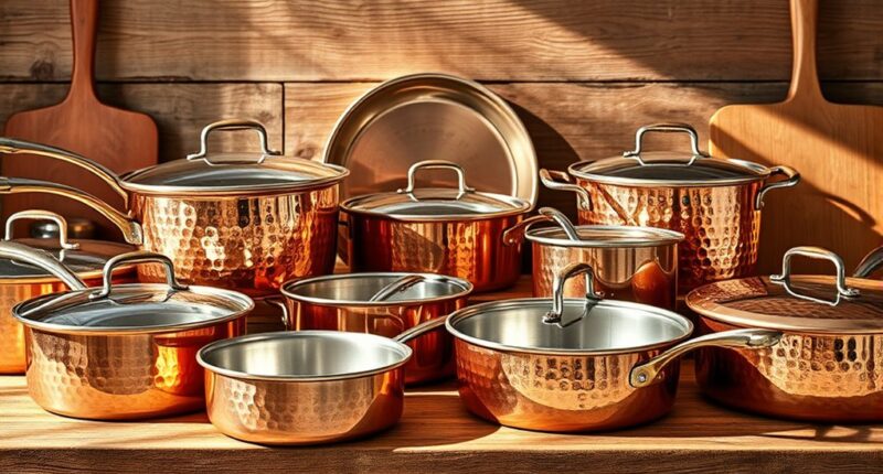 top hammered copper cookware