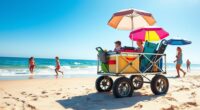 top heavy duty beach carts