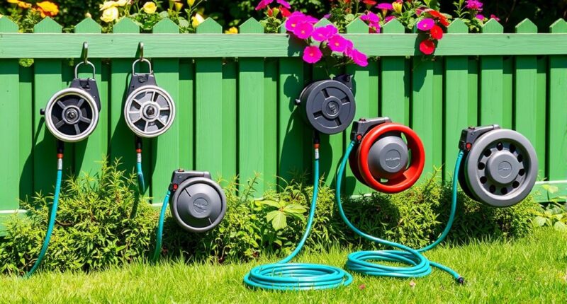 top retractable hose reels