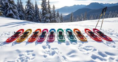 top snowshoe kits with adjustable poles