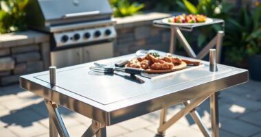 top stainless folding prep tables