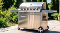 top stainless steel grill carts