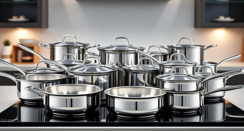top stainless steel induction cookware