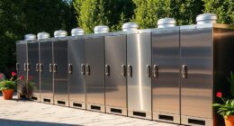 top stainless tank cabinets