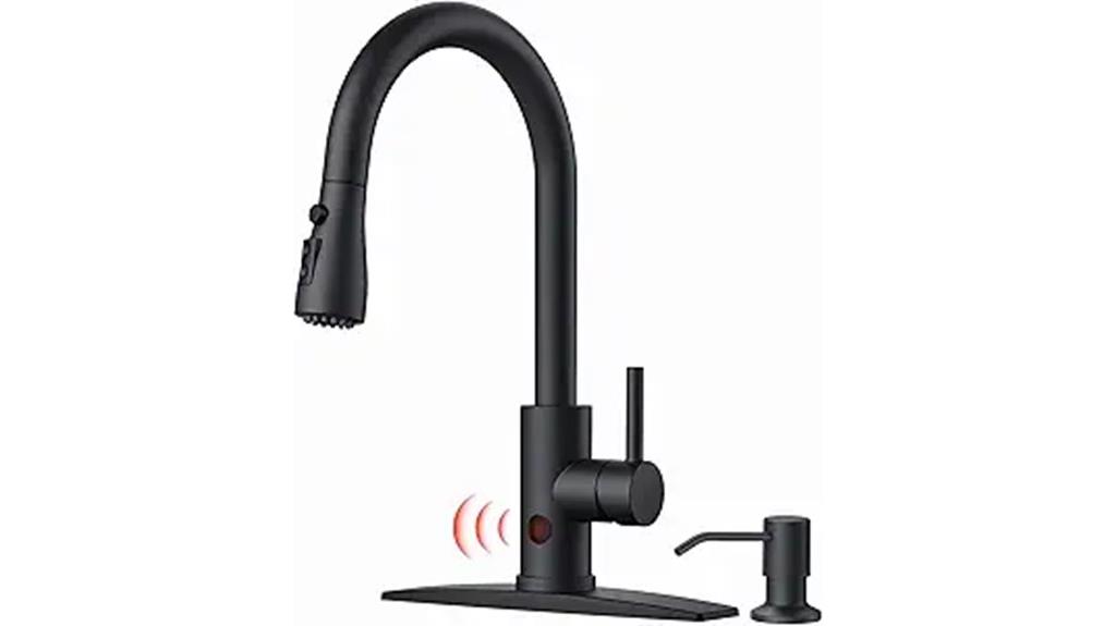 touchless faucet with soap