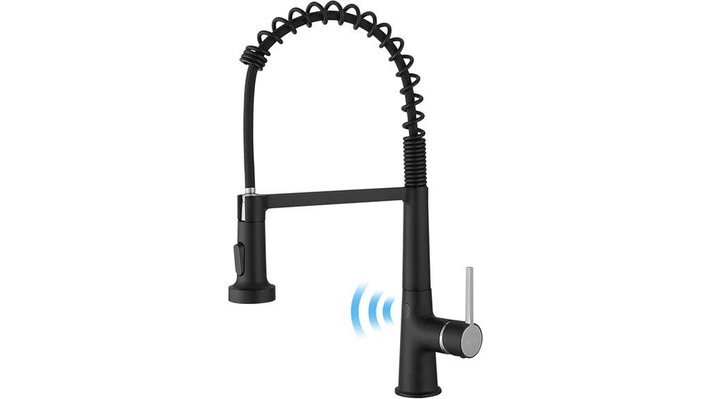 touchless kitchen faucet with spray