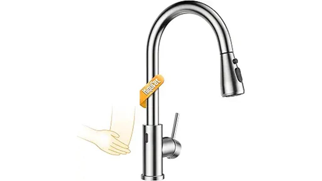 touchless pull down faucet
