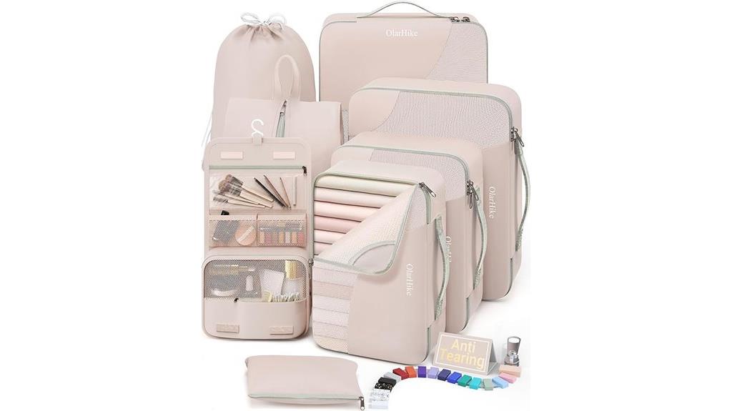 travel packing cubes set