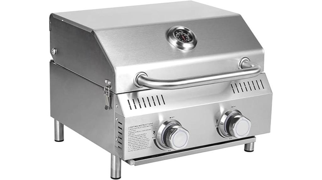two burner propane grill