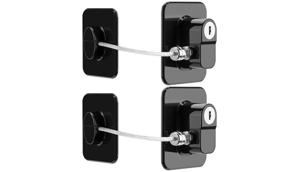 two piece fridge lock