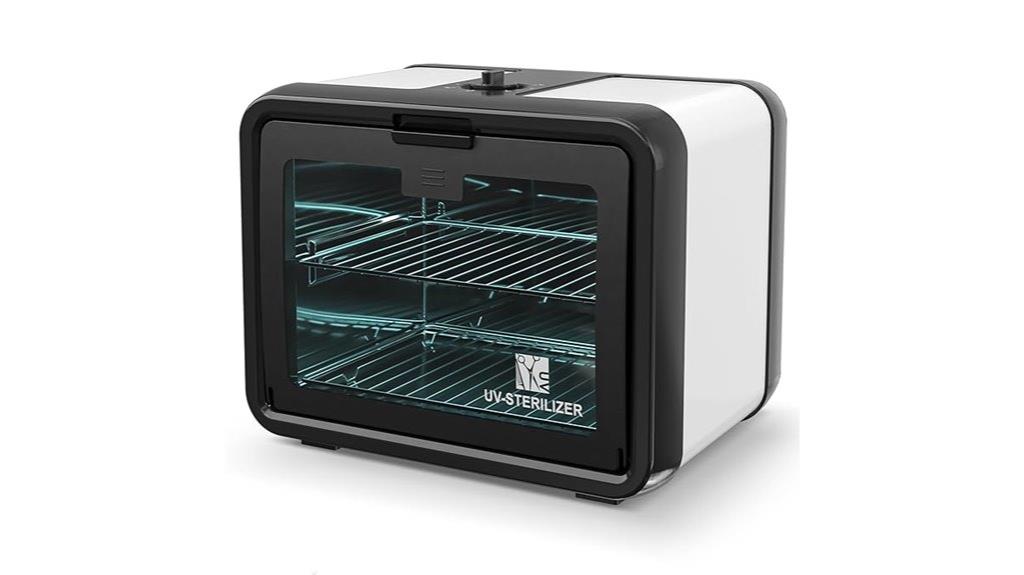 uv sanitizer cabinet capacity