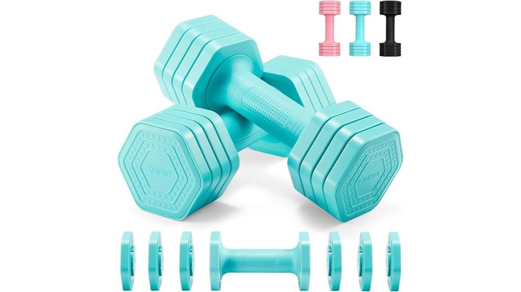 versatile 4 in 1 dumbbells