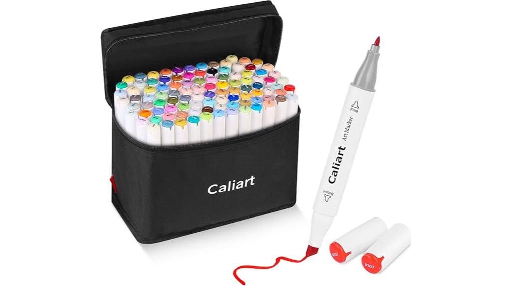 vibrant 100 color markers