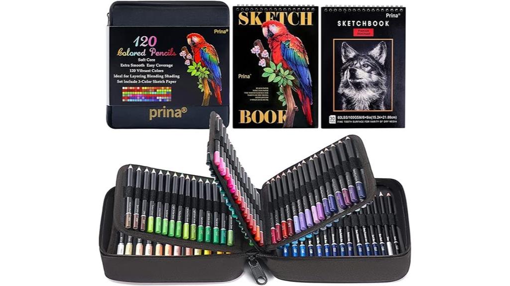 vibrant 120 color pencils
