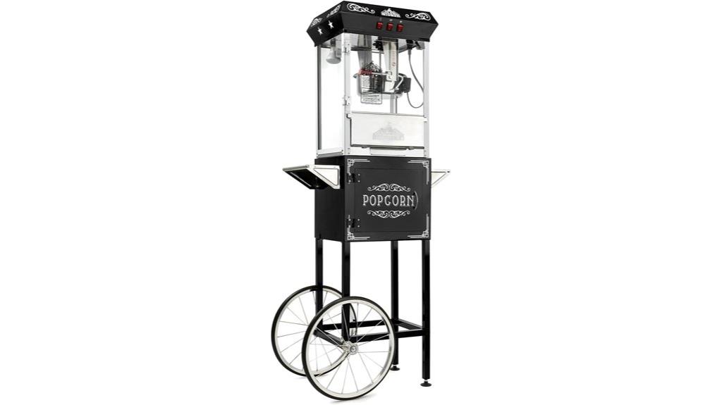 vintage popcorn machine cart
