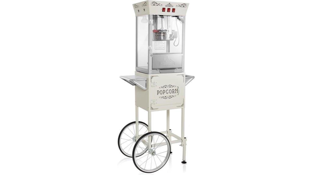 vintage popcorn machine cart