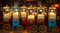 vintage popcorn machine carts